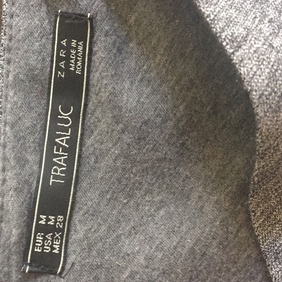 Zara Gray Front Button Down Sleeveless Mini Dress - Picture 10 of 12